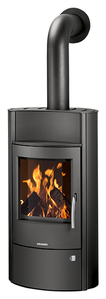 Poêle à bois Hydro Pori Aqua Acier Acier Noir