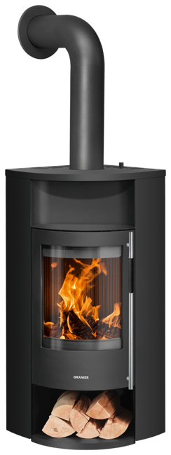 Poêle à bois Polar Neo Eck Acier noir