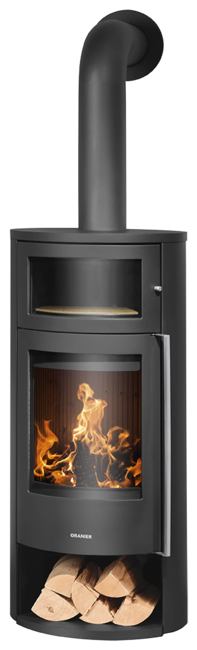 Poêle à bois Polar Neo Bakery Acier noir