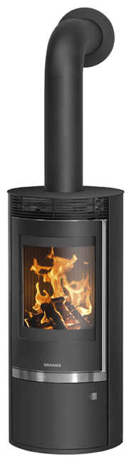 Poêles à bois Rota Top 2.0 Acier noir, dessus acier noir