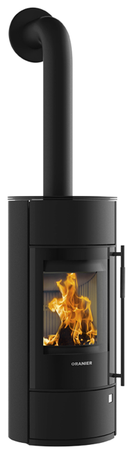 Poêle à bois Polar Neo Blackline Acier noir