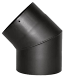 Coude 45° Acier noir