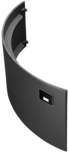 Porte de bûcher en fonte pour Polar Neo 8, W+, Aqua Porte de bûcher en fonte, noire