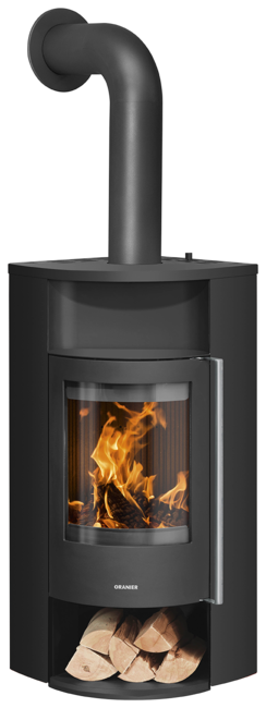 Poêle à bois Polar Neo Eck Acier noir